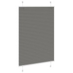 vidaXL Jaluzea plisată Antracit 95x100 cm Lățime țesătură 94,4 cm