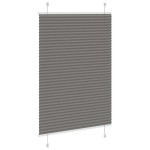 vidaXL Jaluzea plisată Antracit 95x100 cm Lățime țesătură 94,4 cm