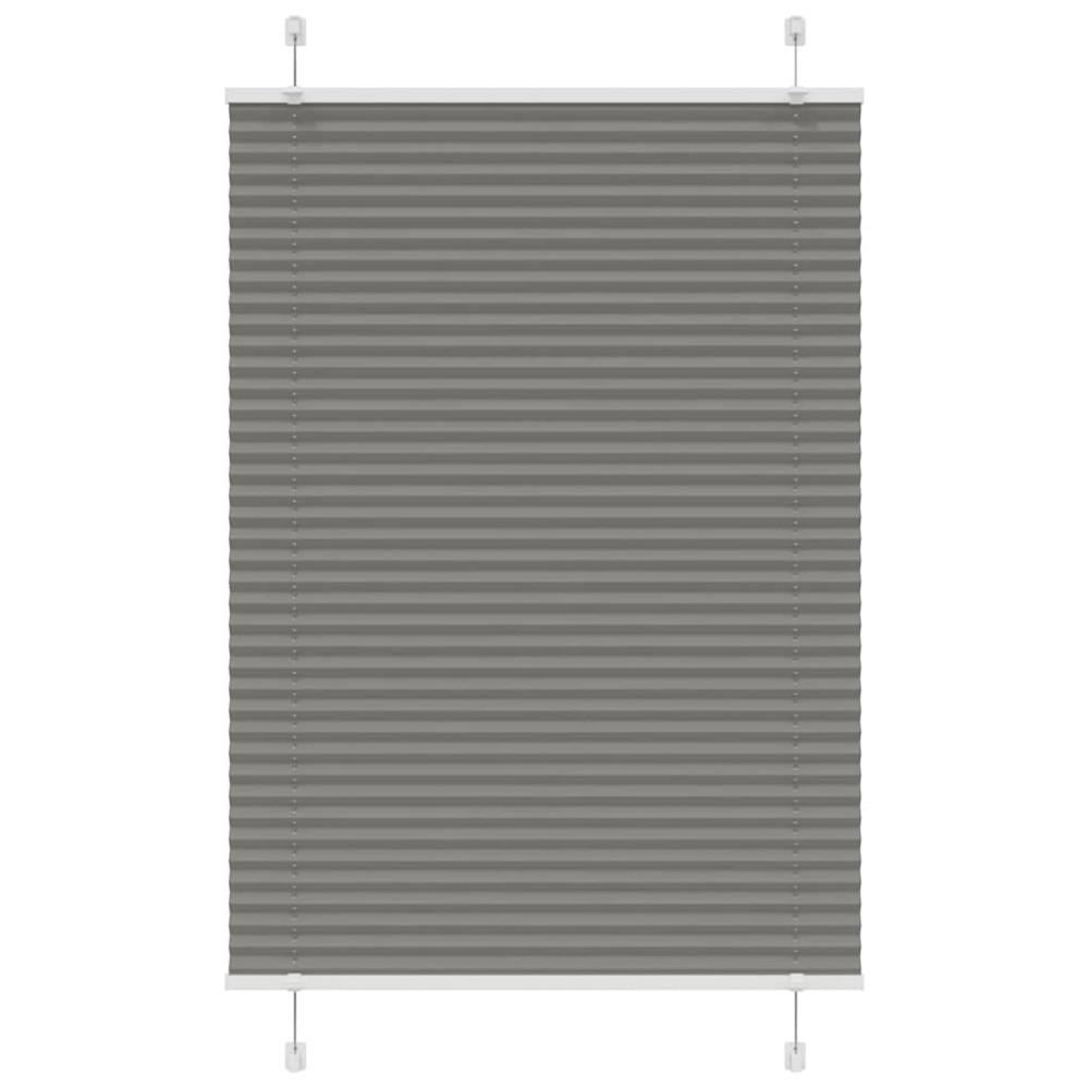 vidaXL Jaluzea plisată Antracit 100x100 cm Lățime țesătură 99,4 cm