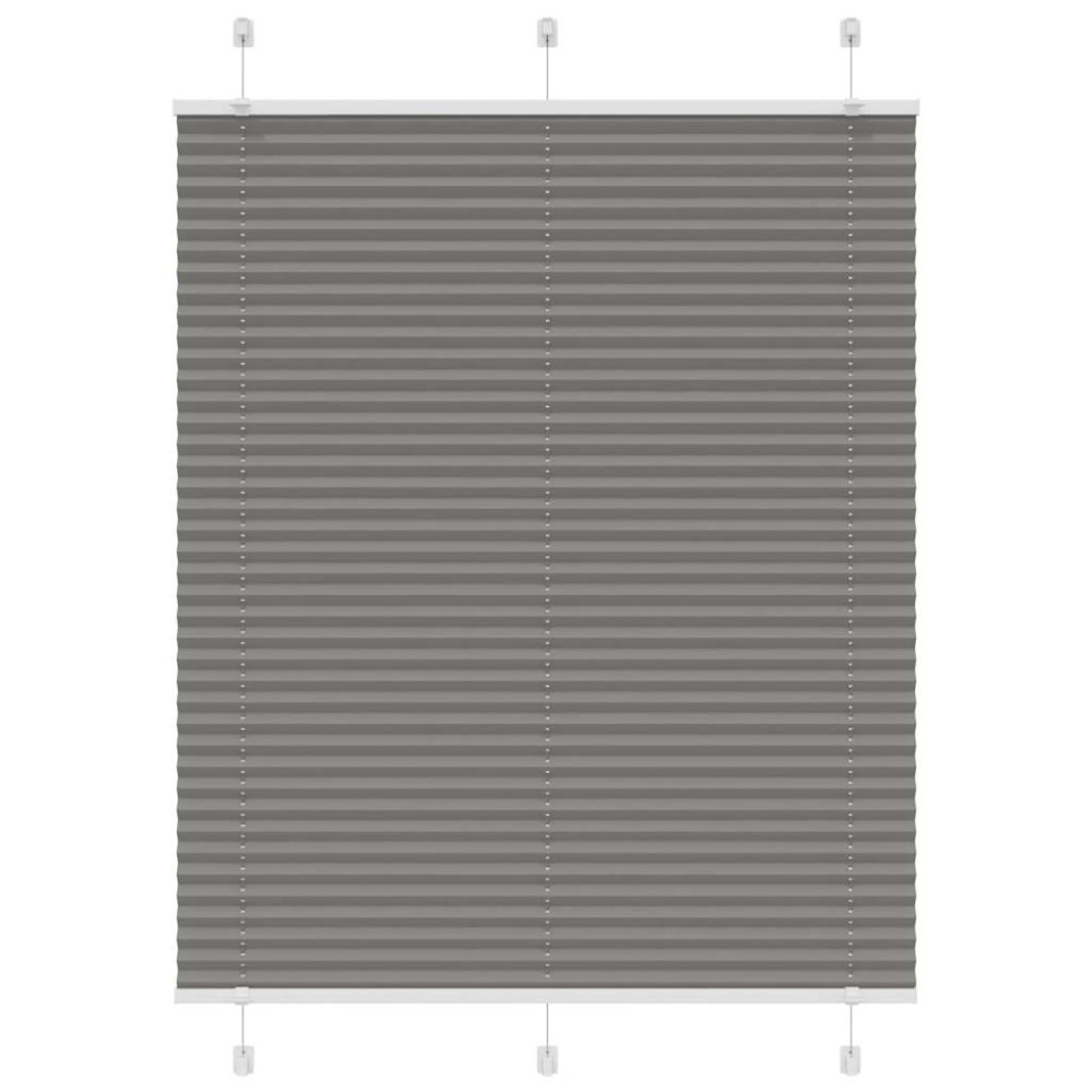 vidaXL Jaluzea plisată Antracit 105x100 cm Lățime țesătură 104,4 cm