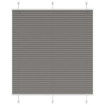 vidaXL Jaluzea plisată Antracit 115x100 cm Lățime țesătură 114,4 cm vidaXL Jaluzea plisată Antracit 115x100 cm Lățime țesătură 114,4 cm