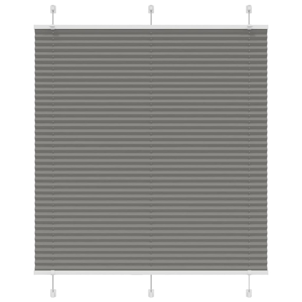 vidaXL Jaluzea plisată Antracit 120x100 cm Lățime țesătură 119,4 cm