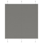 vidaXL Jaluzea plisată Antracit 120x100 cm Lățime țesătură 119,4 cm vidaXL Jaluzea plisată Antracit 120x100 cm Lățime țesătură 119,4 cm