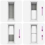 vidaXL Jaluzea plisată Antracit 40x150 cm Lățime țesătură 39,4 cm vidaXL Jaluzea plisată Antracit 40x150 cm Lățime țesătură 39,4 cm