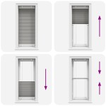 vidaXL Jaluzea plisată Antracit 60x150 cm Lățime țesătură 59,4 cm vidaXL Jaluzea plisată Antracit 60x150 cm Lățime țesătură 59,4 cm