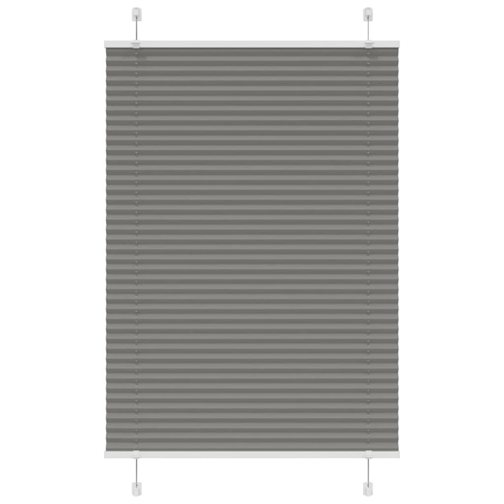 vidaXL Jaluzea plisată Antracit 90x150 cm Lățime țesătură 89,4 cm
