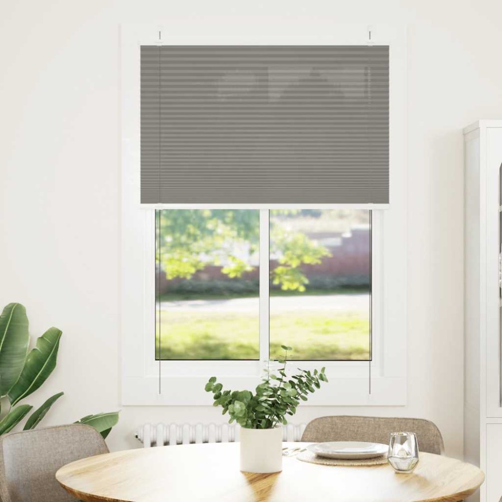 vidaXL Jaluzea plisată Antracit 100x150 cm Lățime țesătură 99,4 cm