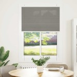 vidaXL Jaluzea plisată Antracit 100x150 cm Lățime țesătură 99,4 cm