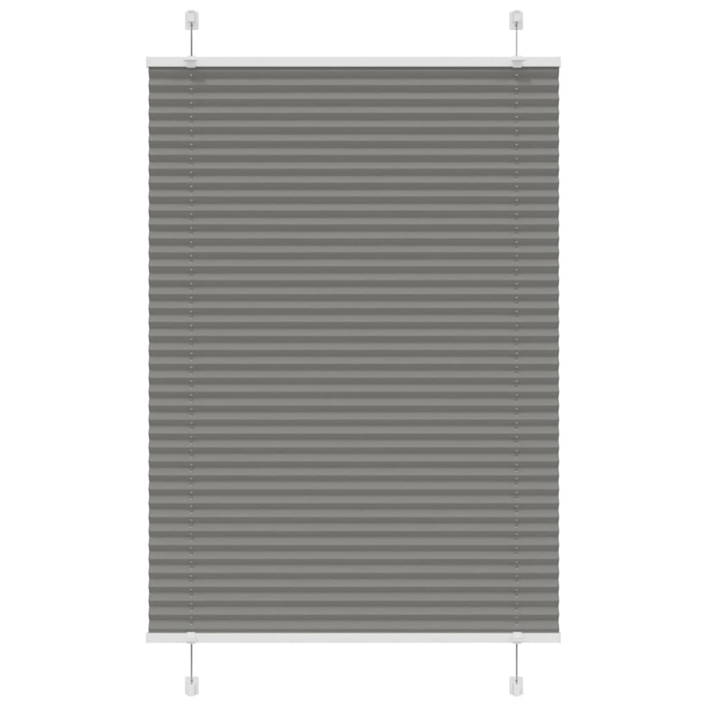 vidaXL Jaluzea plisată Antracit 100x150 cm Lățime țesătură 99,4 cm
