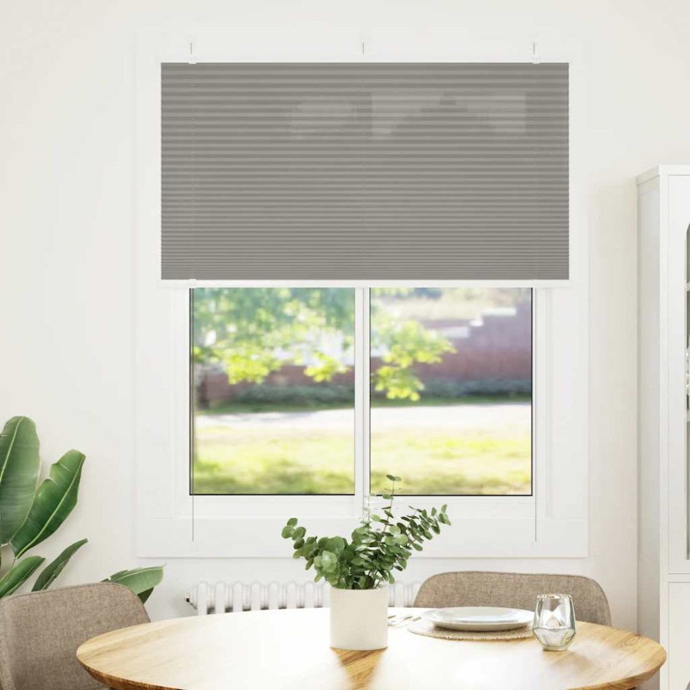 vidaXL Jaluzea plisată Antracit 105x150 cm Lățime țesătură 104,4 cm