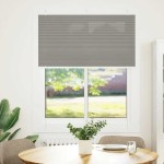 vidaXL Jaluzea plisată Antracit 105x150 cm Lățime țesătură 104,4 cm vidaXL Jaluzea plisată Antracit 105x150 cm Lățime țesătură 104,4 cm