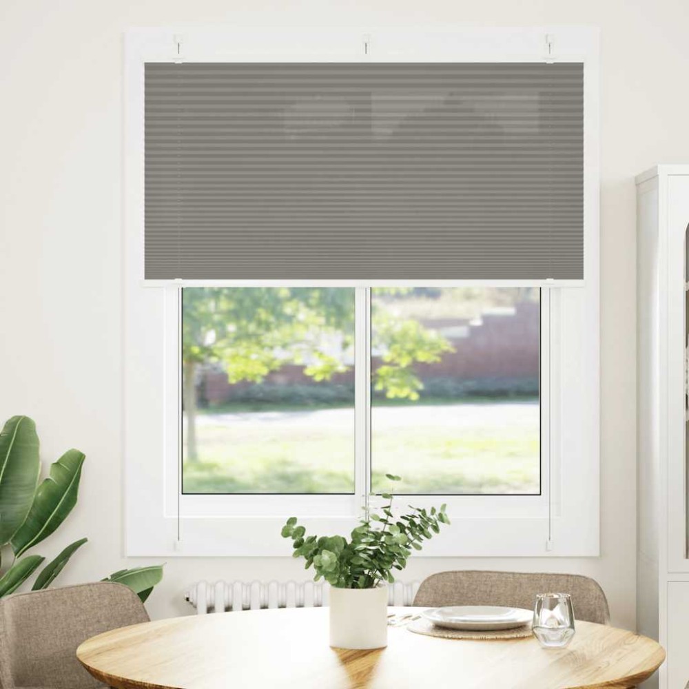 vidaXL Jaluzea plisată Antracit 120x150 cm Lățime țesătură 119,4 cm