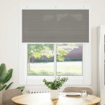 vidaXL Jaluzea plisată Antracit 120x150 cm Lățime țesătură 119,4 cm vidaXL Jaluzea plisată Antracit 120x150 cm Lățime țesătură 119,4 cm