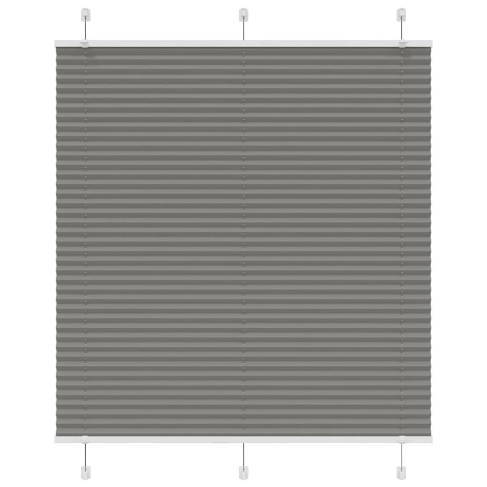 vidaXL Jaluzea plisată Antracit 120x150 cm Lățime țesătură 119,4 cm