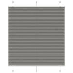 vidaXL Jaluzea plisată Antracit 120x150 cm Lățime țesătură 119,4 cm vidaXL Jaluzea plisată Antracit 120x150 cm Lățime țesătură 119,4 cm