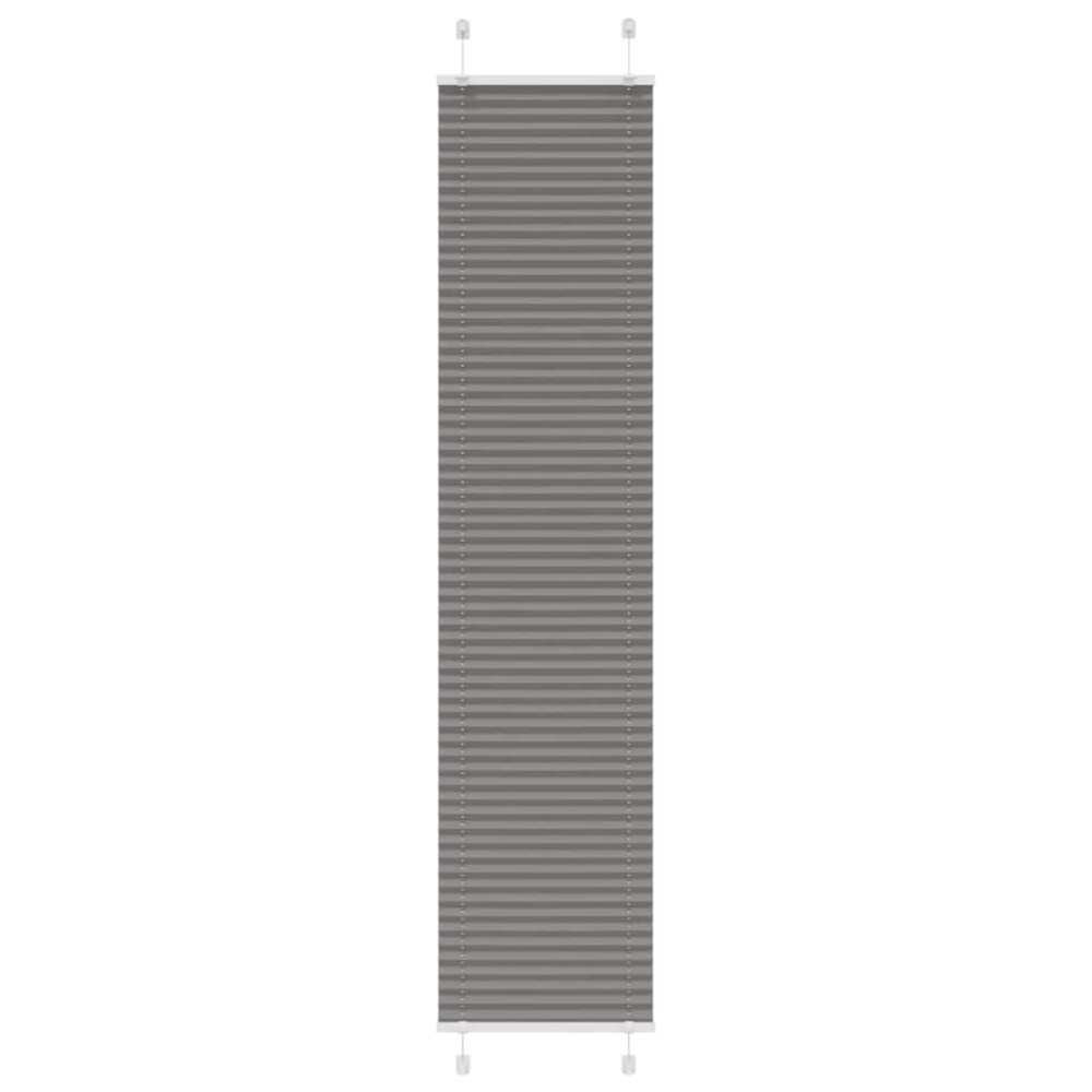 vidaXL Jaluzea plisată Antracit 45x200 cm Lățime țesătură 44,4 cm