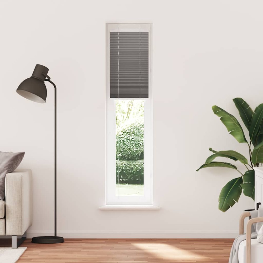 vidaXL Jaluză plisată Antracit 50x200 cm Lățime țesătură 49,4 cm