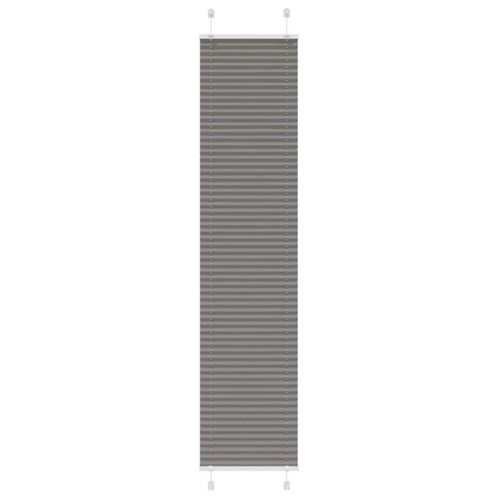 vidaXL Jaluză plisată Antracit 50x200 cm Lățime țesătură 49,4 cm