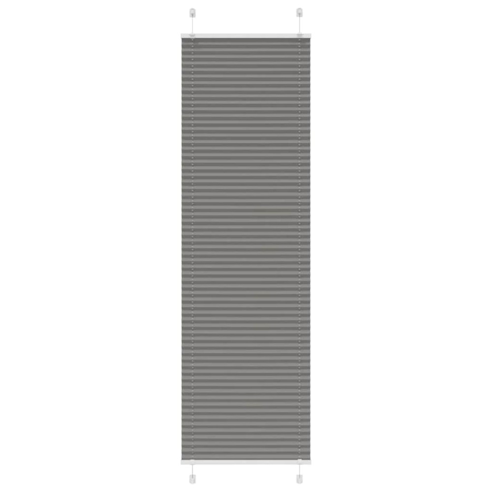 vidaXL Jaluză plisată Antracit 55x200 cm Lățime țesătură 54,4 cm