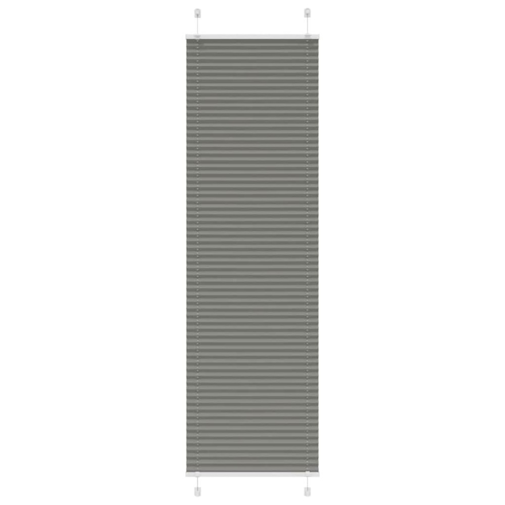 vidaXL Jaluză plisată Antracit 60x200 cm Lățime țesătură 59,4 cm