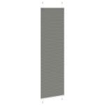 vidaXL Jaluză plisată Antracit 60x200 cm Lățime țesătură 59,4 cm