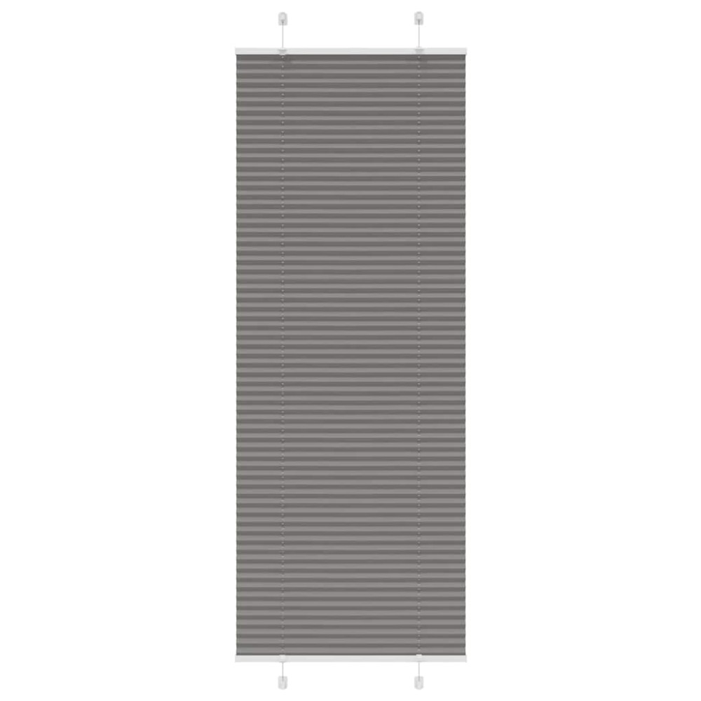 vidaXL Jaluză plisată Antracit 70x200 cm Lățime țesătură 69,4 cm