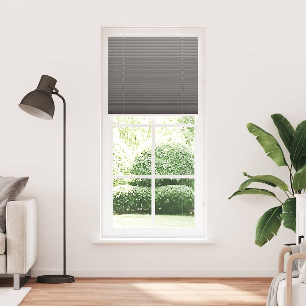vidaXL Jaluză plisată Antracit 90x200 cm Lățime țesătură 89,4 cm