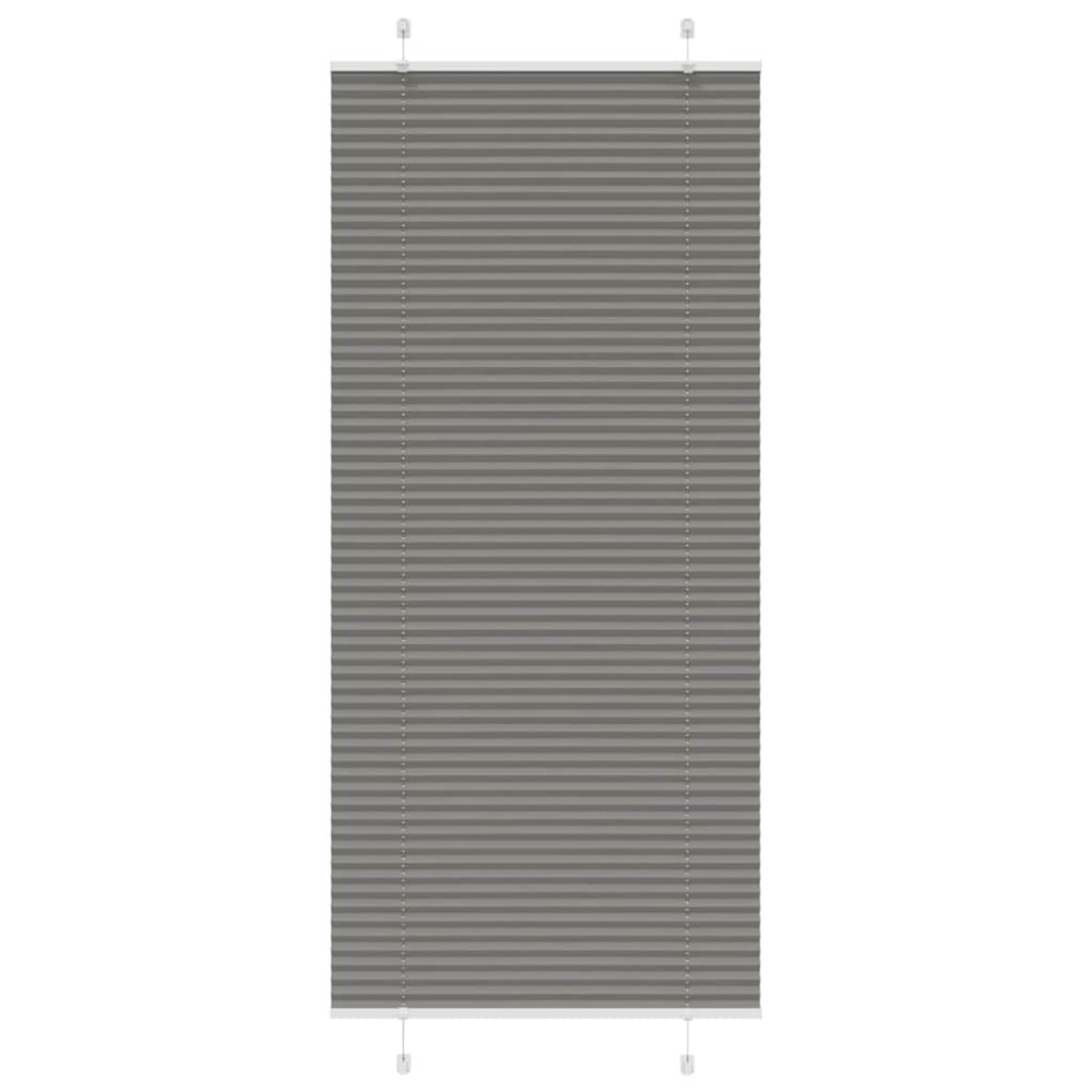 vidaXL Jaluză plisată Antracit 90x200 cm Lățime țesătură 89,4 cm