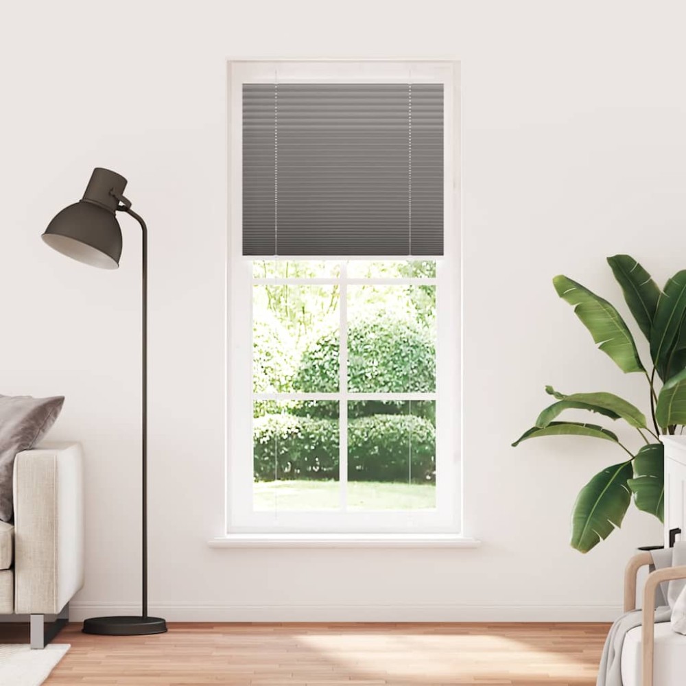 vidaXL Jaluzea plisată Antracit 100x200 cm Lățime țesătură 99,4 cm