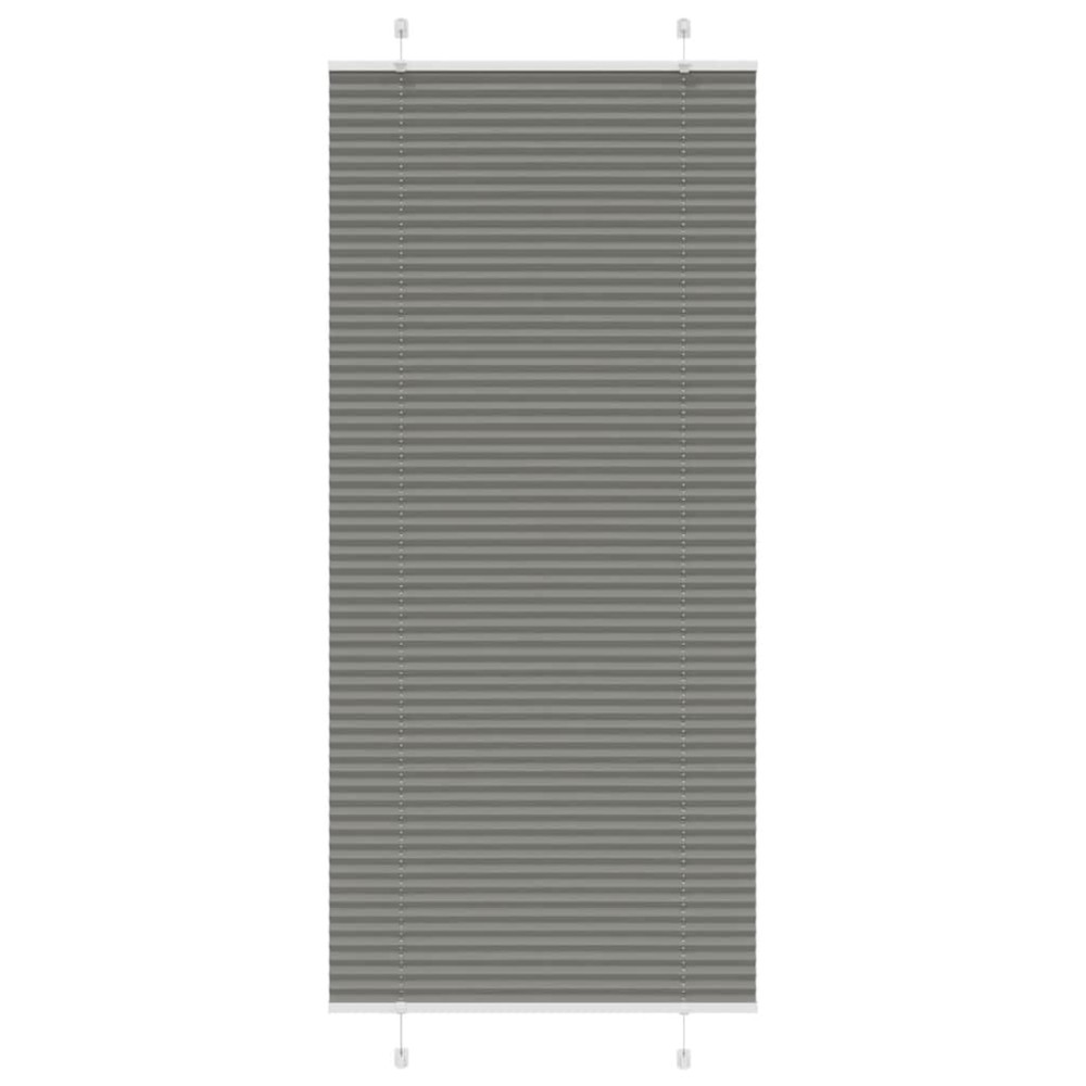 vidaXL Jaluzea plisată Antracit 100x200 cm Lățime țesătură 99,4 cm