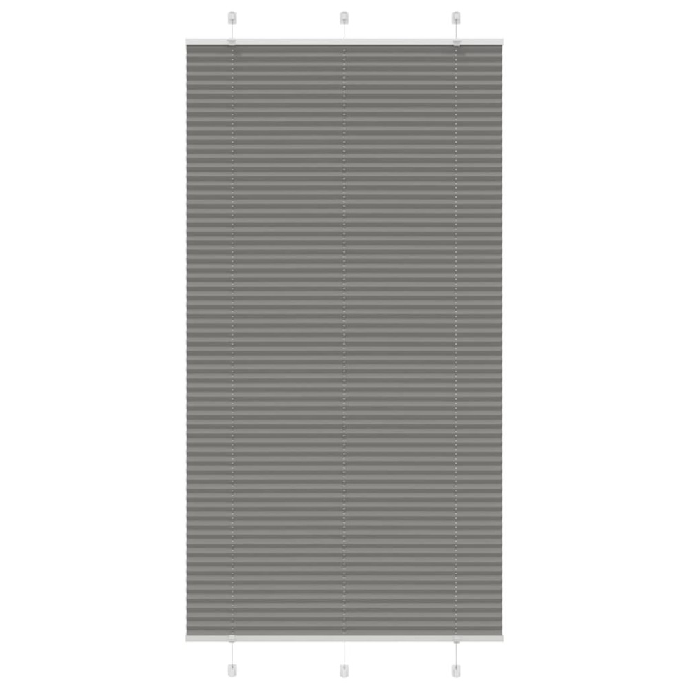 vidaXL Jaluzea plisată Antracit 105x200 cm Lățime țesătură 104,4 cm