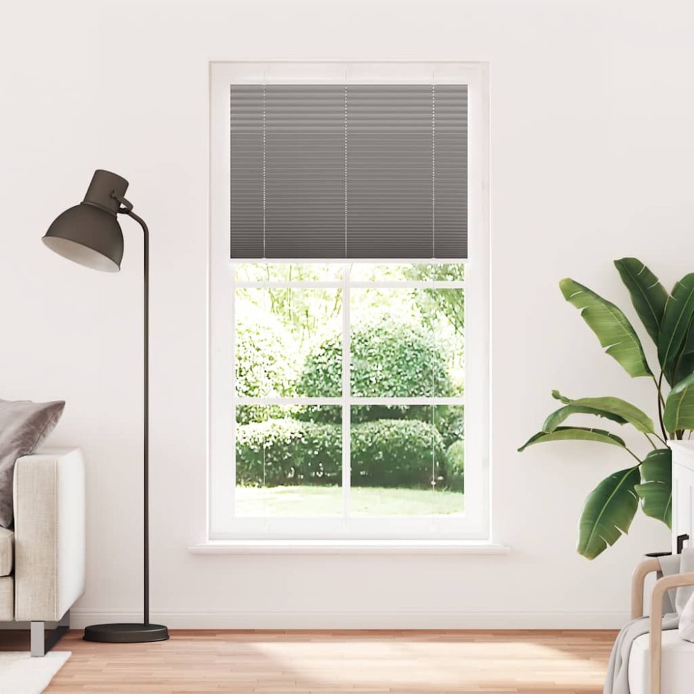 vidaXL Jaluzea plisată Antracit 110x200 cm Lățime țesătură 109,4 cm