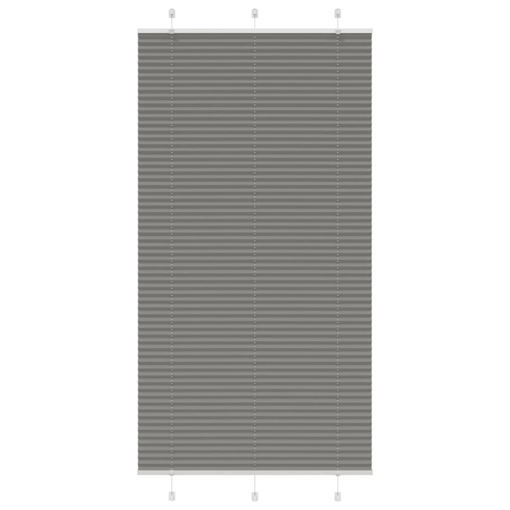 vidaXL Jaluzea plisată Antracit 110x200 cm Lățime țesătură 109,4 cm