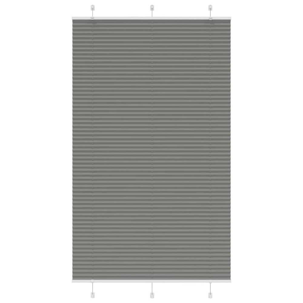 vidaXL Jaluzea plisată Antracit 115x200 cm Lățime țesătură 114,4 cm
