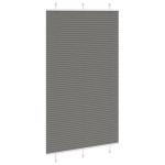 vidaXL Jaluzea plisată Antracit 115x200 cm Lățime țesătură 114,4 cm vidaXL Jaluzea plisată Antracit 115x200 cm Lățime țesătură 114,4 cm