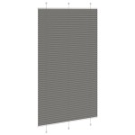 vidaXL Jaluzea plisată Antracit 115x200 cm Lățime țesătură 114,4 cm vidaXL Jaluzea plisată Antracit 115x200 cm Lățime țesătură 114,4 cm