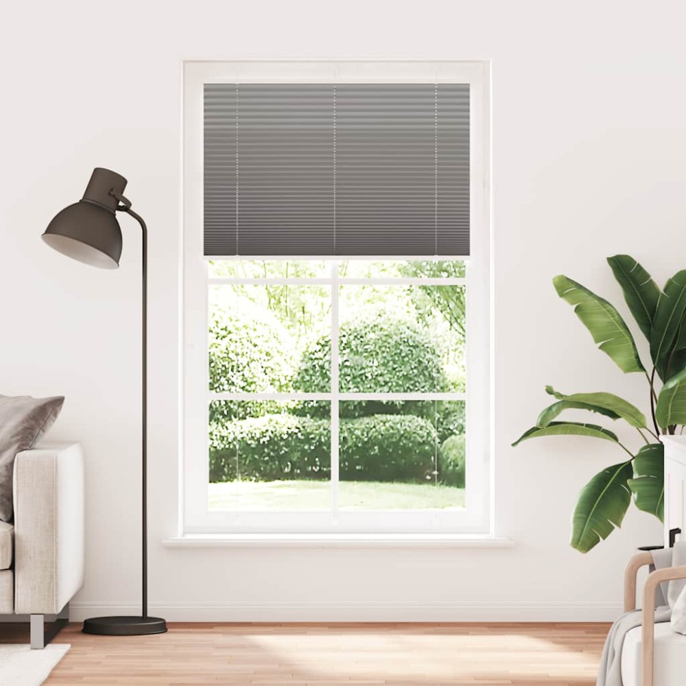 vidaXL Jaluzea plisată Antracit 120x200 cm Lățime țesătură 119,4 cm