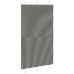 vidaXL Jaluzea plisată Antracit 120x200 cm Lățime țesătură 119,4 cm vidaXL Jaluzea plisată Antracit 120x200 cm Lățime țesătură 119,4 cm