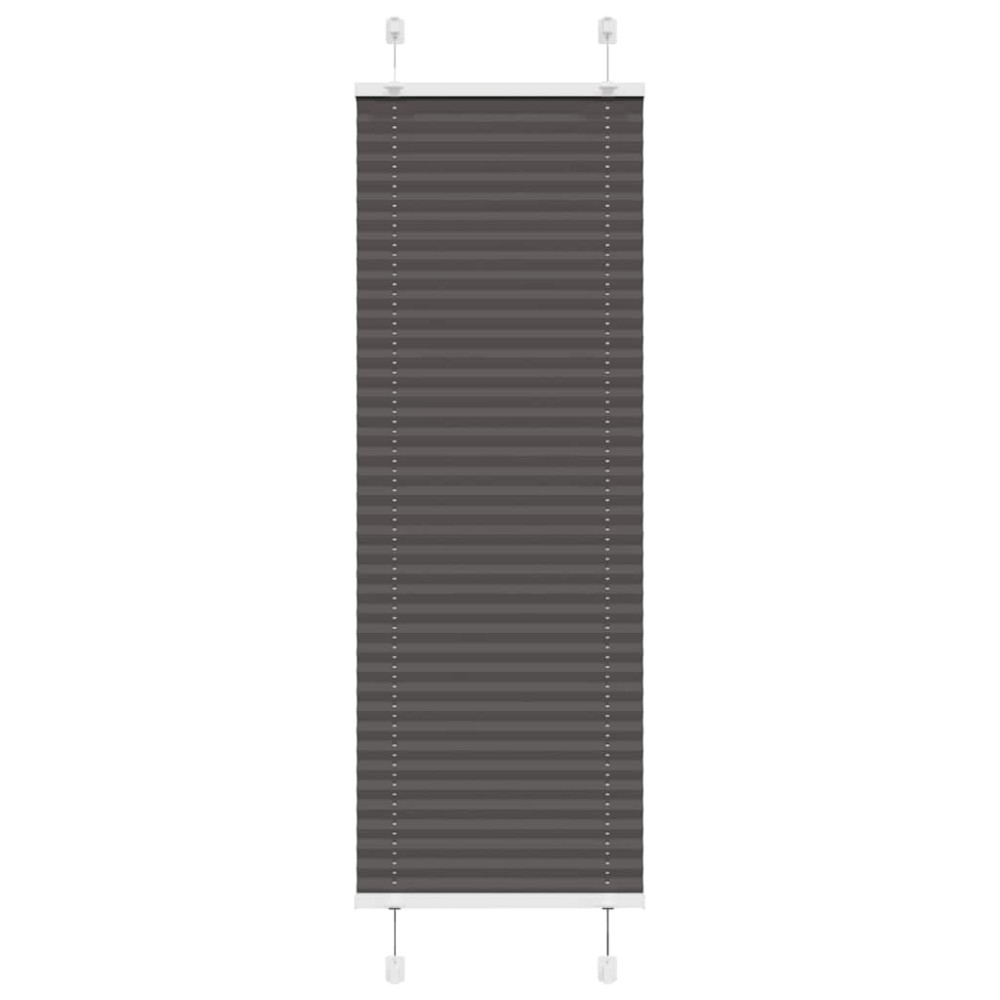 vidaXL Jaluzea plisată negru 40x100 cm Lățime țesătură 39,4cm poliester