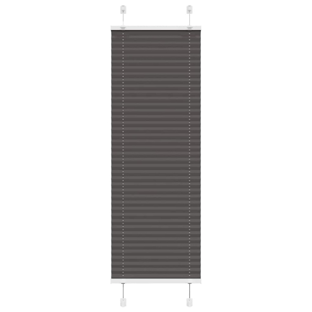 vidaXL Jaluzea plisată negru 45x100 cm Lățime țesătură 44,4cm poliester