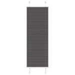 vidaXL Jaluzea plisată negru 45x100 cm Lățime țesătură 44,4cm poliester