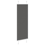 vidaXL Jaluzea plisată negru 50x100 cm Lățime țesătură 49,4cm poliester