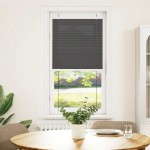 vidaXL Jaluzea plisată negru 55x100 cm Lățime țesătură 54,4cm poliester