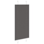 vidaXL Jaluzea plisată negru 65x100 cm Lățime țesătură 64,4cm poliester