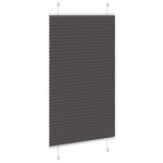 vidaXL Jaluzea plisată negru 70x100 cm Lățime țesătură 69,4cm poliester