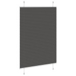 vidaXL Jaluzea plisată negru 85x100cm Lățime țesătură 84,4 cm poliester