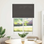 vidaXL Jaluză plisată negru 95x100 cm Lățime țesătură 94,4cm poliester