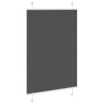 vidaXL Jaluză plisată negru 95x100 cm Lățime țesătură 94,4cm poliester