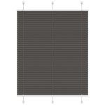 vidaXL Jaluzea plisată negru 105x100 cm Lățime țesătură 104,4 cm