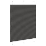 vidaXL Jaluzea plisată negru 105x100 cm Lățime țesătură 104,4 cm